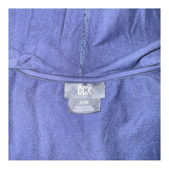 CITY CHIC CCX Relax Me Stretch Cotton Hoodie Dress - Women’s Plus 16W Navy - Picture 9 of 14
